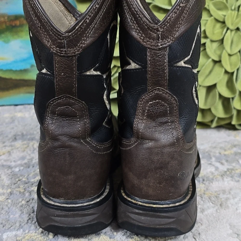 Ariat Boots Youth Sz 2 Workhog XT Vented Bold Wiggle Room Leather